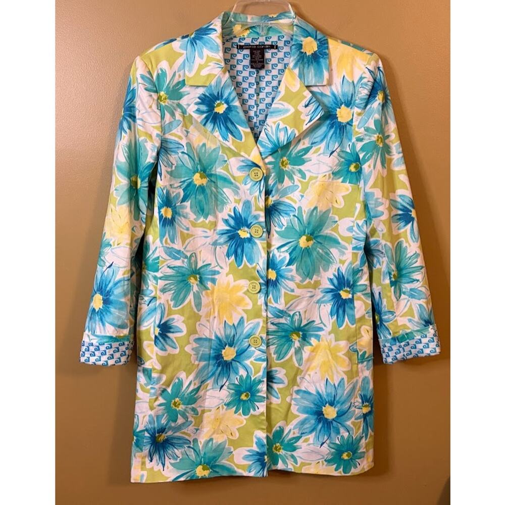 Pierre Cardin Women's Floral Spring Blazer Size 8